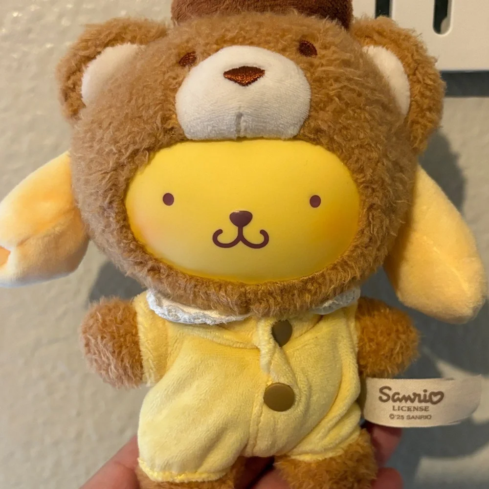 Sanrio hello kitty and friends pompompurin pudding latte plush pendant - Picture 2 of 5